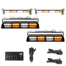 Amber/white 64 Led Warning Light Bar Windshield Flash Lamp Emergency Strobe. Fixed Price $64.99.