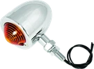 Bikers Choice 490160 Chrome Bullet Lite With Amber Lens - 2 Inch. Fixed Price $39.50.