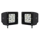 3" Led Flood Light Square Pod Boat Truck Grill Bumper Off Road Pair Fits Jeep. Fixed Price $15.99.