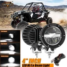 Auxbeam 2X 4" Round Led Work Light Hi-lo Spot For 2024 Suzuki King Quad 400. Fixed Price $101.99.