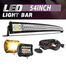 Curved Led Light Bar 54INCH Combo Offroad Roof Windshield Driving Suv 4X4 Truck. Fixed Price $119.99.