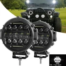 Pair 7" Round Led Light Pod Bar Spot Flood Beam Driving Lamps Suv Offroad Truck. Fixed Price $63.99.