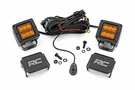 Rough Country 2" Black Series Led Light Pods Spot Amber Square. Fixed Price $89.95.