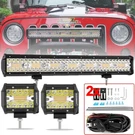 20INCH Led Light BAR+4" Pods Amber White Spot Flood Combo Driving Offroad. Fixed Price $114.99.