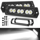 2X 8" Flush Mount Cree Leds Lights Spot Reverse/driving Offroad Utv Atv. Fixed Price $37.88.