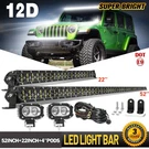 22"/ 52'' Led Light Bar 4" Pods Combo Kit For Jeep Wrangler Jk Tj Jl Jt Patriot. Fixed Price $178.48.
