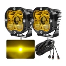 Auxbeam 3" Laser Amber/white Led Work Lights Bar Pods Driving Fog + Wire. Fixed Price $95.99.