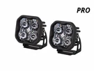 Diode Dynamics 3" White Pro Led Pod Pair Flood With Red Backlight. Fixed Price $399.95.