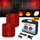 2PCS Red + Yellow White Led Magnetic Wireless Taillight Trailer Truck Car Van. Fixed Price $53.99.