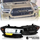 Pair Headlights Fit Tacoma 3RD Gen N300 Pickup Truck 2016-2023 W/led Drl. Fixed Price $316.79.