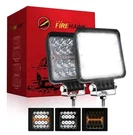 Firehawk Led Light Pods Bar 4 Inch 30000LM 60W Square Spot Flood Amber White.... Fixed Price $53.89.
