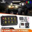 Rgb Led Touch Switch Panel 8 Gang Car Marine Boat Power Button Control Box. Fixed Price $134.99.