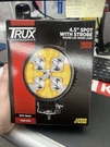 Trux 4.5 Spot Light With Strobe Round Led. Fixed Price $21.99.
