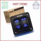 Nilight 90104B 2GANG Aluminum Laser Rear Led Bar Rocker 12/24V 5PIN On/off. Fixed Price $20.96.