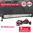 32INCH Led Light Bar Tri Row Spot Flood Combo Truck Offroad 4WD Atv Suv W/wiring. Fixed Price $52.26.