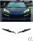 For 23-UP Corvette C8 Z06 Carbon Flash Sequential Led Drl Light Bar Bezel Insert. Fixed Price $499.98.