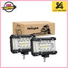 Nilight Side Shooter Bar 2 Pcs 4.3 Inch Triple Row Spot Flood Combo For. Fixed Price $57.99.