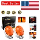 Waterproof 2-PIECE Amber Led Turn Signal Lights For Truck And Trailer Use. Fixed Price $57.99.