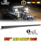 Single Row 52" Led Light Bar Amber White Strobe Spot Flood Combo Truck Atv Suv. Fixed Price $98.55.
