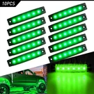 10PCS Truck Trailer Clearance Green Led Side Marker Lights 3.8" Waterproof. Fixed Price $13.29.