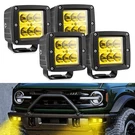 4X Amber Led Work Light Bar Spot Pods Driving Fog Lamp Ford Raptor F150 F250. Fixed Price $56.66.