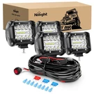 Nilight - ZH416 4PCS 4INCH 60W Triple Row Flood Spot Combo 6000LM Led Pods Li.... Fixed Price $65.36.