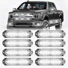 8 Pcs White Led Emergency Strobe Lights Ultra Slim Surface Mount For Trucks Cars. Fixed Price $48.92.