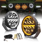 Colight 2X 7"INCH Round Led Work Offroad Halo Drl Spot Pods For Jeep. Fixed Price $171.99.