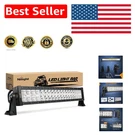 Rated 22" 120W Led Combo Light Bar - Flood & Spot For All Terrain Vehicles. Fixed Price $77.99.