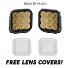 Diode Dynamics SS5 Amber Pro Universal Driving Light Kit W/ Clear Lens Covers. Fixed Price $799.95.