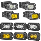 2X Flush Mount 4INCH Led Work Light Pods White / Amber Offroad Driving Fog Truck. Fixed Price $35.99.