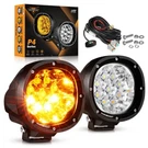 Auxbeam Strobe Amber White 4" Led Work Light Bar Spot Pods Fog Offroad Atv Suv. Fixed Price $101.00.
