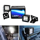 48W Led Driving Pod Lights W/ A-pillar Bracket, Wiring For Jeep Wrangler Tj Jk. Fixed Price $65.09.