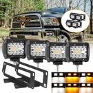 Auxbeam For 2010-2017 Dodge Ram 2500 3500 Led Fog Light Pods +mounting Bracket. Fixed Price $115.99.