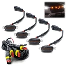 4PC Raptor Style Smoked Lens Amber Led Front Grille Kit, Universal Fit Truck Suv. Fixed Price $33.09.