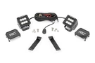 Rough Country Led Ditch Lights 2" Black Pair Flood For Jeep Kl 14-21. Fixed Price $94.95.