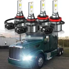 For Peterbilt 388 Base Tractor Truck 2008-2015 Led Headlights High Low Bulbs Kit. Fixed Price $49.99.