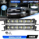 2X 7INCH Ultra Slim Led Light Bar 6D Spot Flood Driving For Utv Offroad Truck Us. Fixed Price $35.69.
