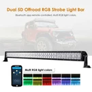 Auxbeam 42" Inch 240W Rgb Led Light Bar Rock Flash Bluetooth Truck Boat Atv 50. Fixed Price $167.24.