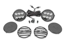 Rough Country 6.5" Black Series W/amber Drl Round Led Lights Pair - 70805B. Fixed Price $364.95.