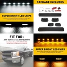 For 2007-2021 Chevrolet 2500HD Silverado 3500HD Cab Led Roof Marker Lights Amber. Fixed Price $36.09.
