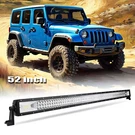 Aaiwa 52INCH 350W Roof Led Light Bar Car Offroad Triple Row Flood Spot Combo. Fixed Price $62.69.