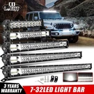 7/14/20/26/32" Slim Dual Row Led Light Bar Spot Flood Offroad Driving Utv Suv. Fixed Price $12.28.