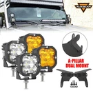 Auxbeam 3" Led Driving Fog Light Pods + Mount Bracket For Jeep Wrangler Jl 18-23. Fixed Price $259.99.