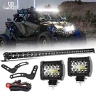 For Polaris Rzr 900 Xp 1000 Roof Mounts Kit 32" Led Light Bar & 4" Cube Pods Utv. Fixed Price $85.99.