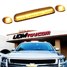 Clear Lens 3PC Cab Roof Marker Running Lights W/amber Led Lamp For Truck Suv 4X4. Fixed Price $48.09.