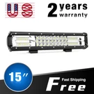 Nilight 15" Inch 216W Flood Spot Led Bar For Jeep Trucks Off-road Boat 4WD. Fixed Price $45.99.