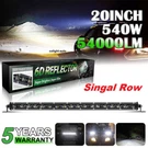 20"INCH Slim Led Light Bar Single Row For Jeep Driving Offroad Truck Suv. Fixed Price $35.99.