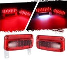 Partsam Rectangular Red Led Rv Camper Trailer Stop Turn Brake Tail Lights Whi.... Fixed Price $60.62.