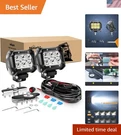 2PCS 4 Inch 18W Waterproof Led Work Light Pods With Adjustable Bracket Kit. Fixed Price $90.99.